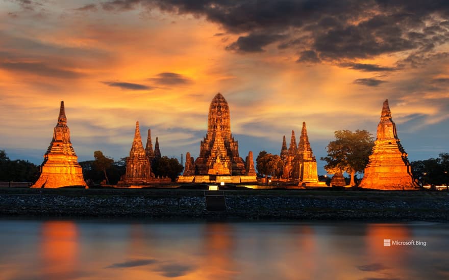 Wat Chaiwatthanaram temple, Ayutthaya Historical Park, Thailand