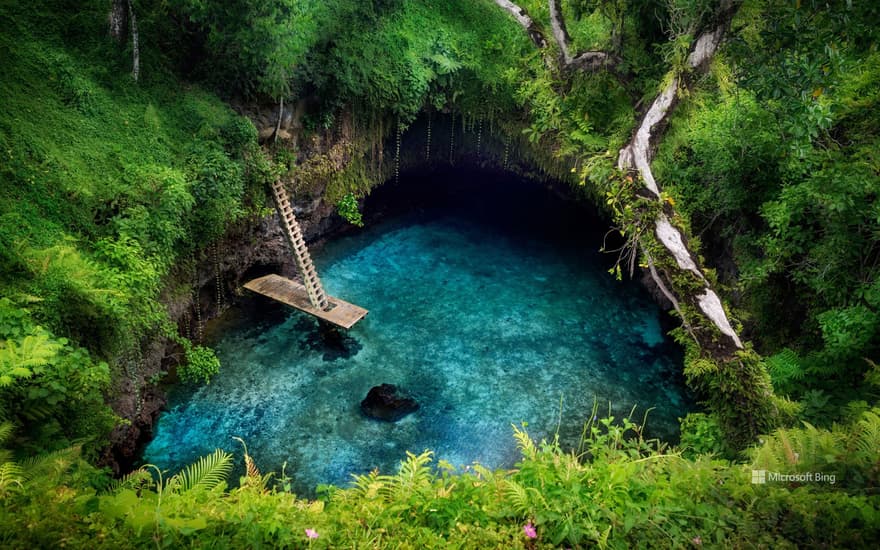 To Sua Ocean Trench, Upolu island, Samoa