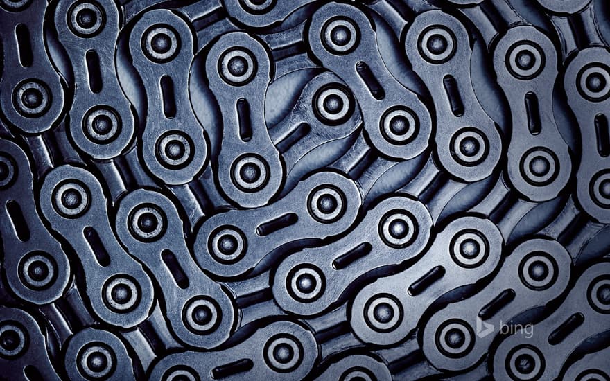 Close-up of bicycle chain