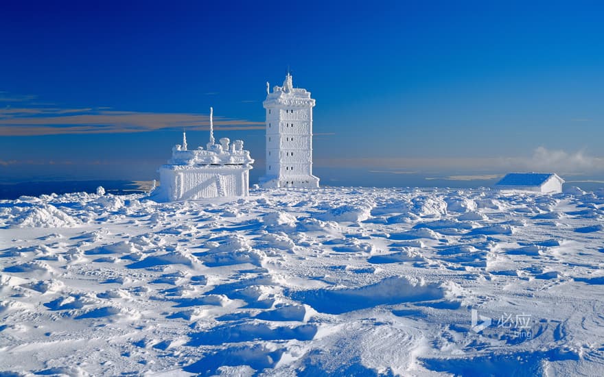 Weather station on Roebken, Saxony-Anhalt, Germany