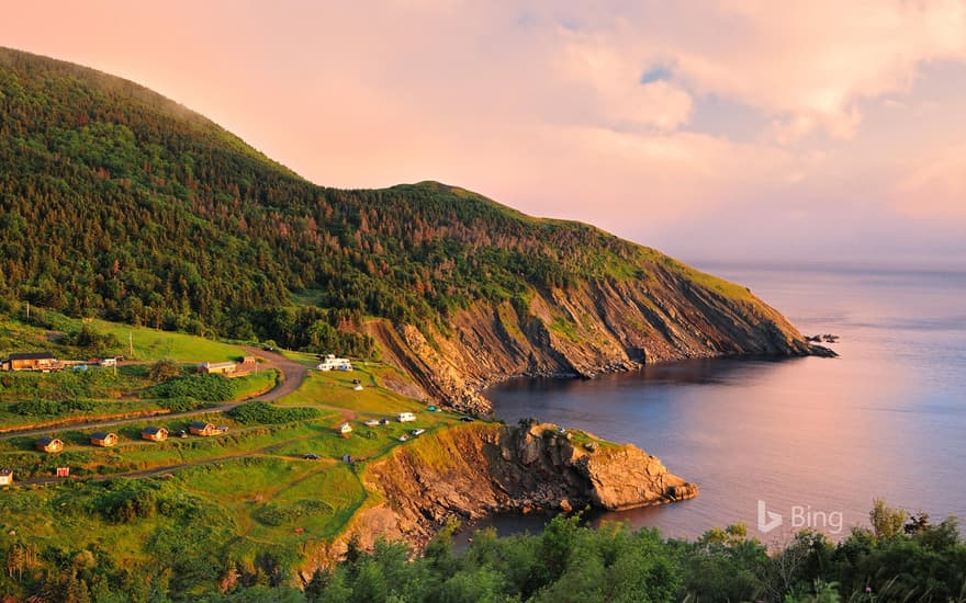 Sunset on Cape Breton Island, Nova Scotia, Canada