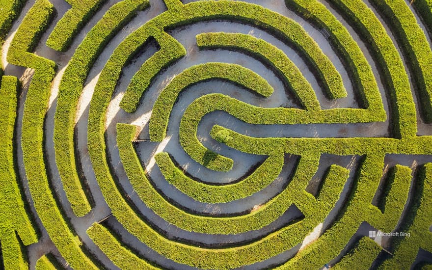 Labyrinth in Cyherbia Botanical Park, Cyprus