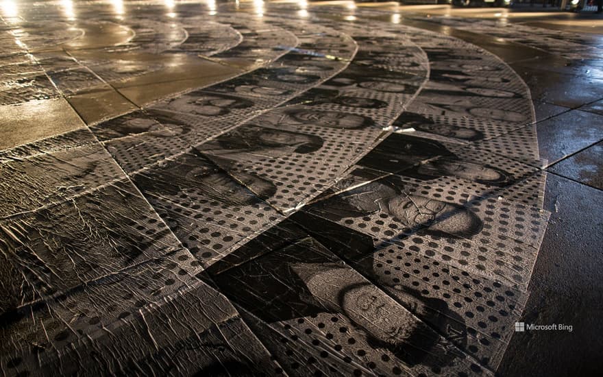 'Inside Out' by JR at the Nathan Phillips Square, Nuit Blanche 2015, Toronto