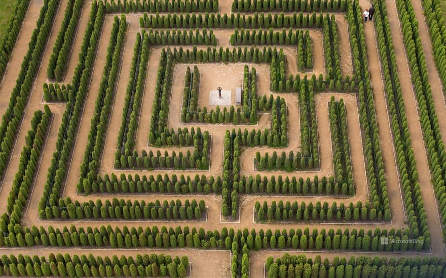 Maze in the adventure park Teichland, Brandenburg