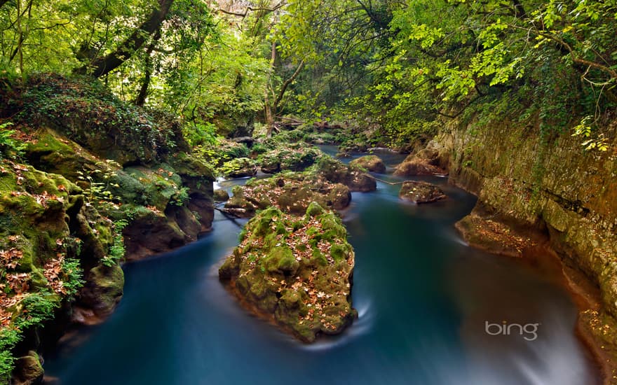 Thyamis River near Ioannina, Greece