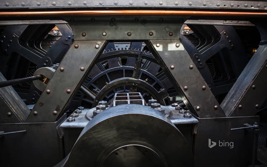 Engine Room of Brunel's historic SS Great Britain at Bristol