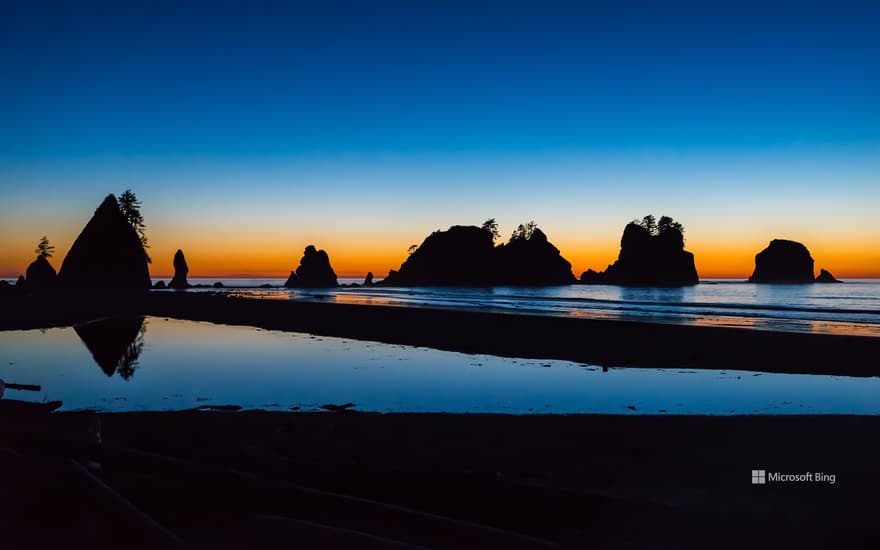 Shi Shi Beach in Olympic National Park, Washington, USA