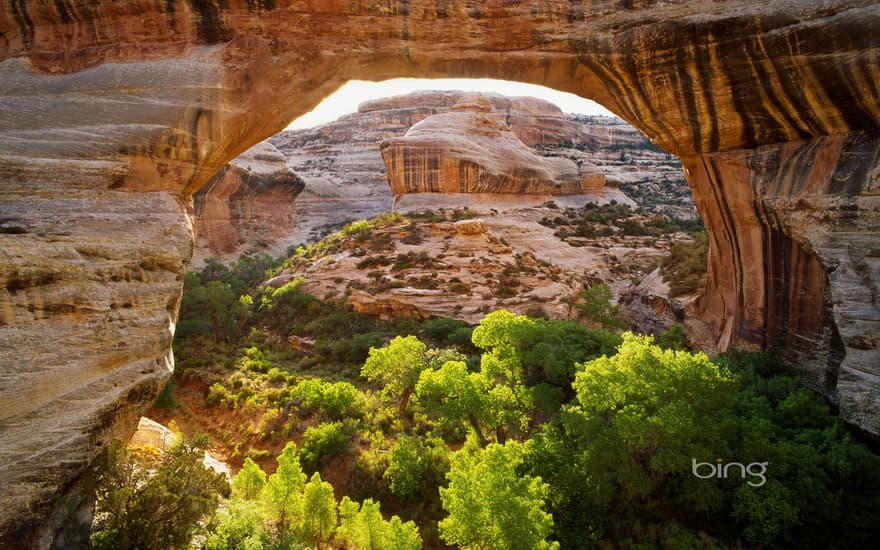 Sipapu Bridge in Natural Bridges National Monument, Utah