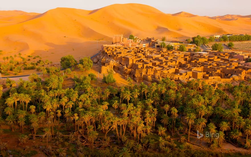 Oasis town of Taghit, Algeria