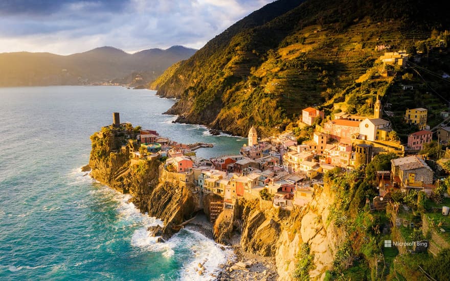 Village of Vernazza, Cinque Terre, Liguria, Italy