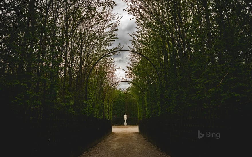 A statue in the Gardens of Versailles in France